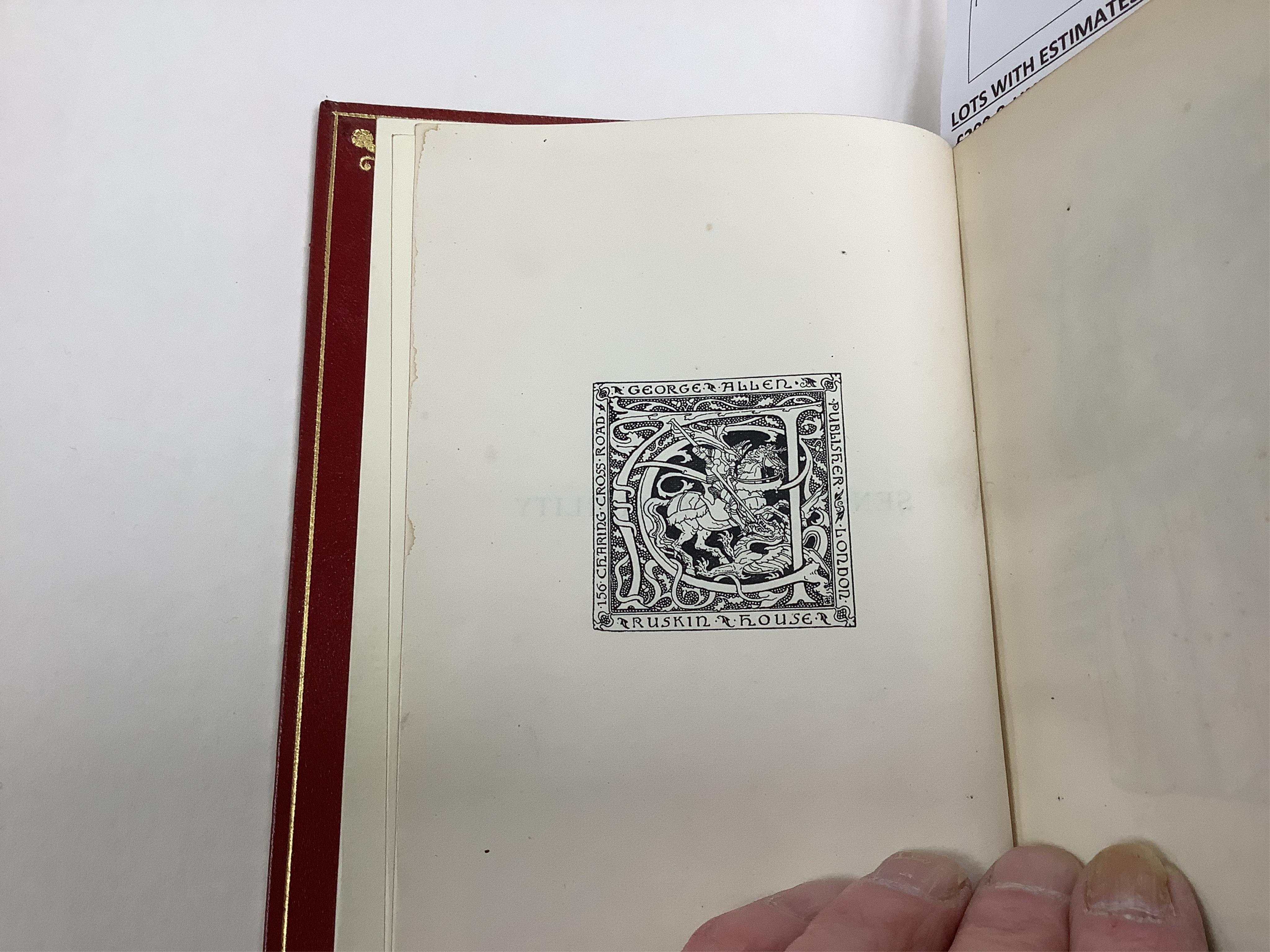 Austen, Jane - Sense and Sensibility ... with an Introduction by Joseph Jacobs and Illustrations by Chris Hammond. first edition thus. frontis. and num. other illus. (11 full page), half title; rebound later 20th cent. g